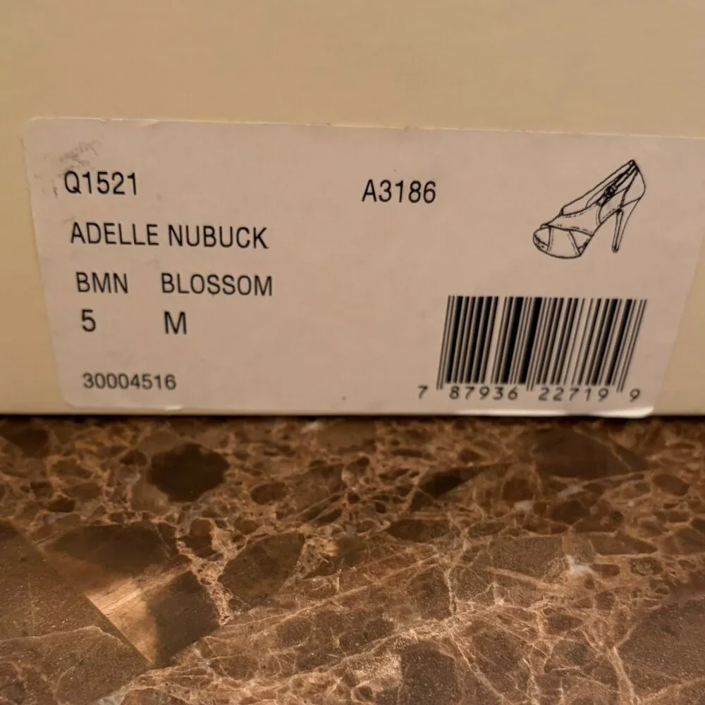 Coach Adelle Nubuck Blossom Colored Platform Heels (Size 5) - Picture 15 of 15